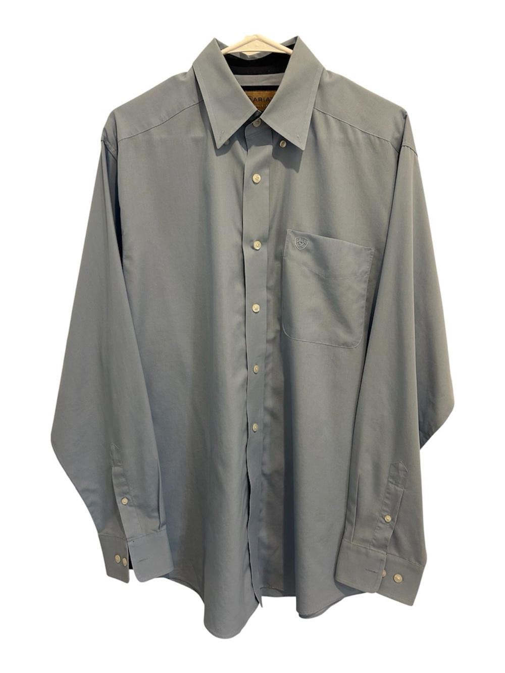 Ariat Men's Blue Long-Sleeve Dress Shirt - Picture 1 of 3